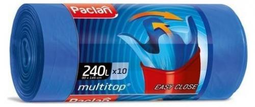 Мешки для мусора 240 л. Paclan Multitop, 10 шт., бумажная упаковка