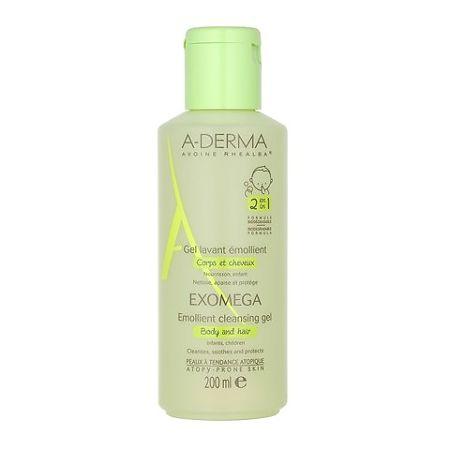 Гель 2 в 1 для тела и волос A-Derma Exomega Control смягчающий, очищающий