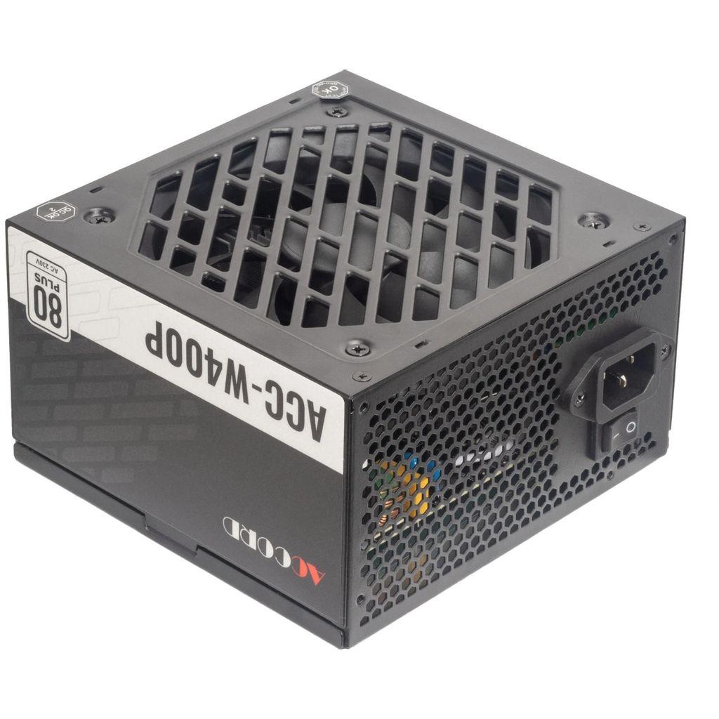 Блок питания ACCORD ACC-W400P, 400Вт, 80 PLUS WHITE, 120мм, черный, retail