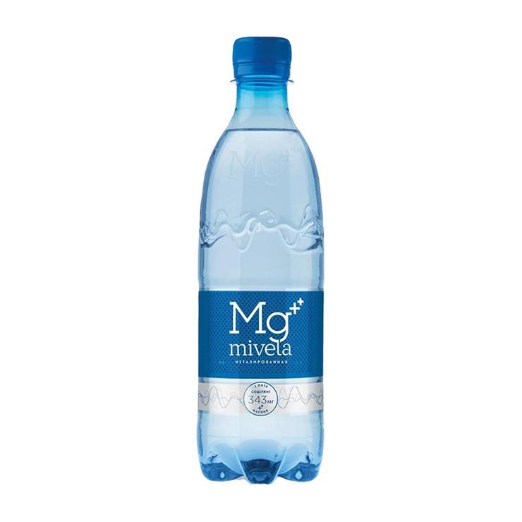Вода негазированная Mivela MG++ лечебно-столовая минеральная 500 мл., ПЭТ