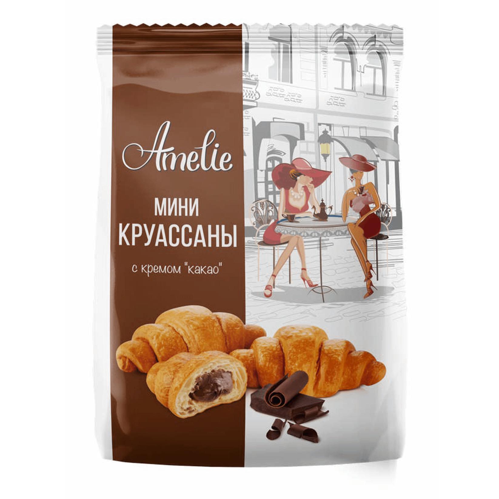 Круассаны Amelie мини какао 200 гр., пакет