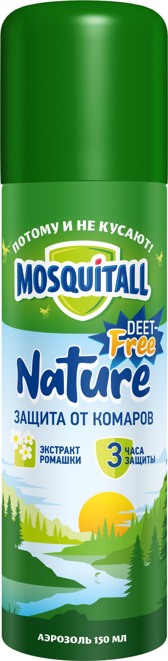 Средство Mosquitall Nature от комаров аэрозоль 150 мл., баллон