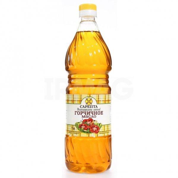 Масло горчичное нерафинированное Сарепта, 1 л., пластиковая бутылка