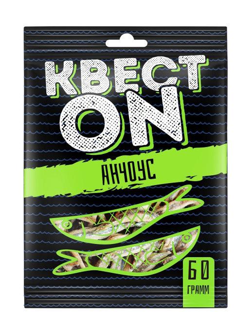 Анчоус Квест ON сушеный 60 гр., флоу-пак