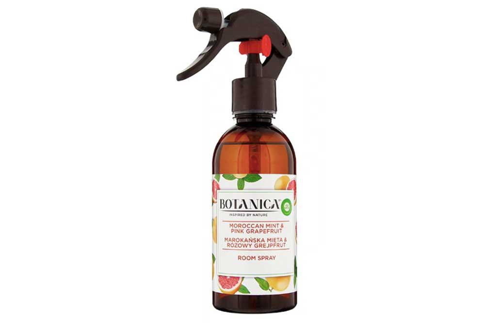 Спрей ароматический розовый грейпфрут и марокканская мята для дома, Air Wick Botanica, 236 мл., пластиковый флакон с дозатором