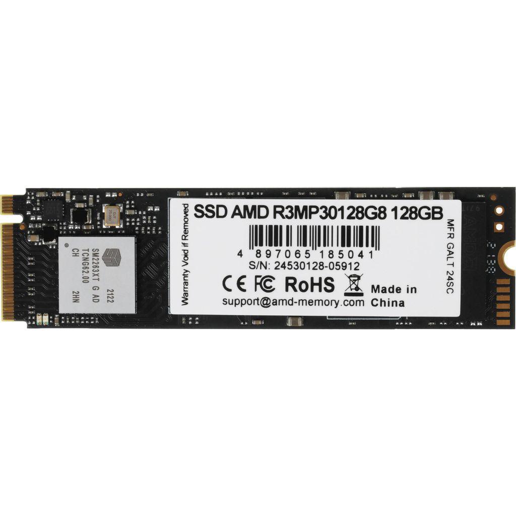 128ГБ SSD накопитель AMD Radeon R3MP30128G8 M.2 2280, PCIe 3.0 x4, NVMe, M.2