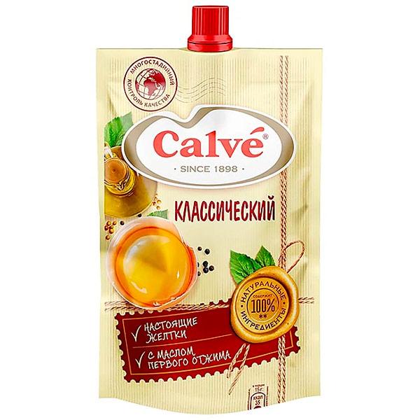 Майонез Calve классический 20% 200 мл., дой-пак с дозатором