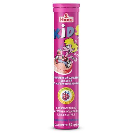 Витаминный комплекс для детей PEZ Haas с малиновым вкусом 80 гр., ПЭТ