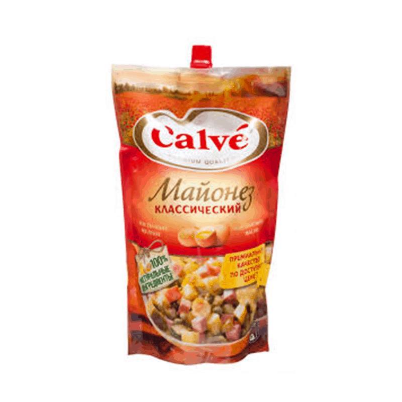 Майонез Calve классический 50% 200 гр., дой-пак с дозатором