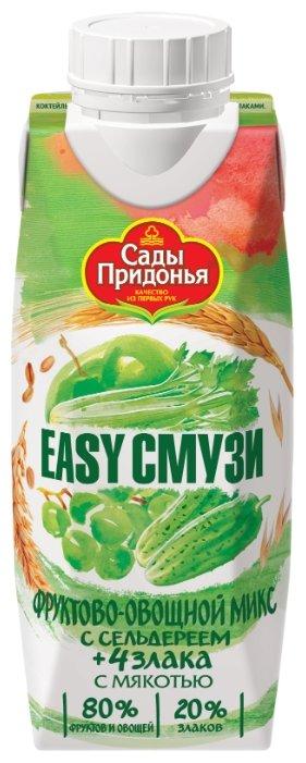 Коктейль Сады Придонья со злаками и мякотью Фруктово-Овощной микс, 250 мл., тетра-пак