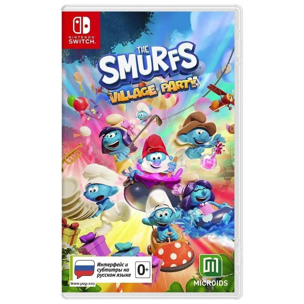 Игра Nintendo The Smurfs - Village Party, для Nintendo Switch, RUS (игра и субтитры)