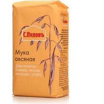 Мука С.Пудовъ овсяная, 400 гр., бумажная упаковка
