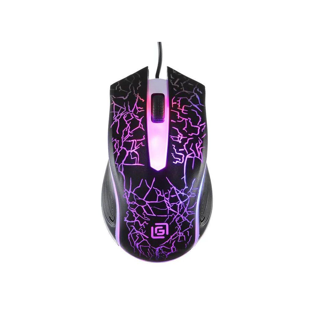 Мышь проводная OKLICK 395M SHADOW, игровая, оптическая, USB, 1500dpi, черный [1102286]
