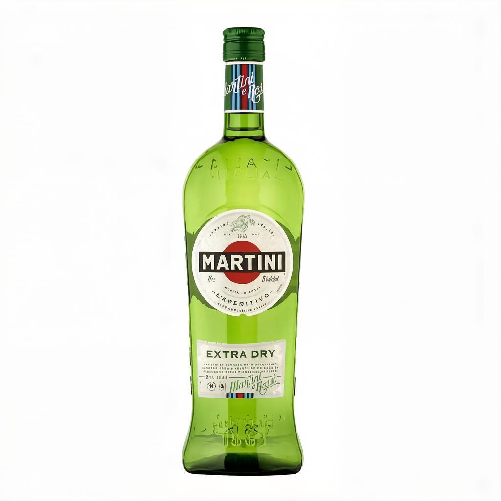 Напиток виноградосодержащий вермут Martini Martini Extra Dry белый сухой 18% 1 л., стекло