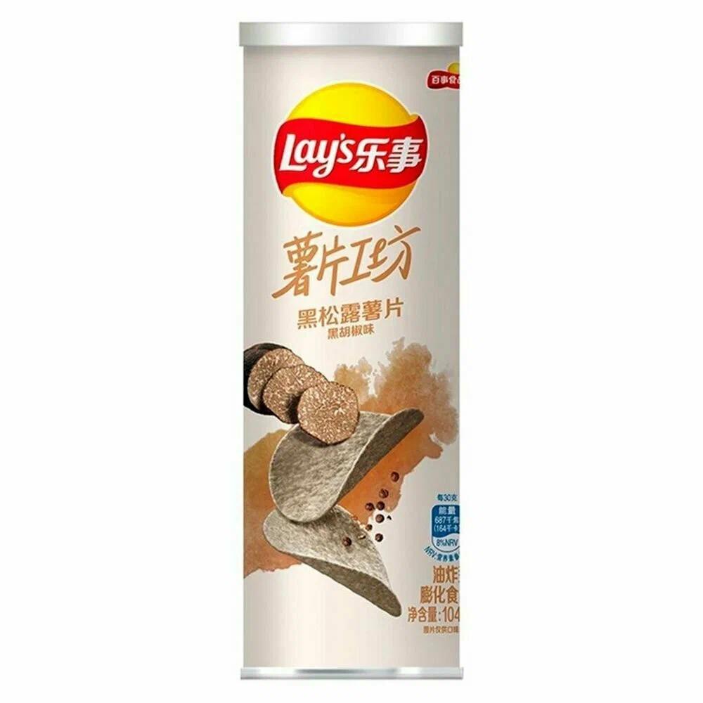 Чипсы Lay's Black Pepper & Truffle flavor 104 гр., туба