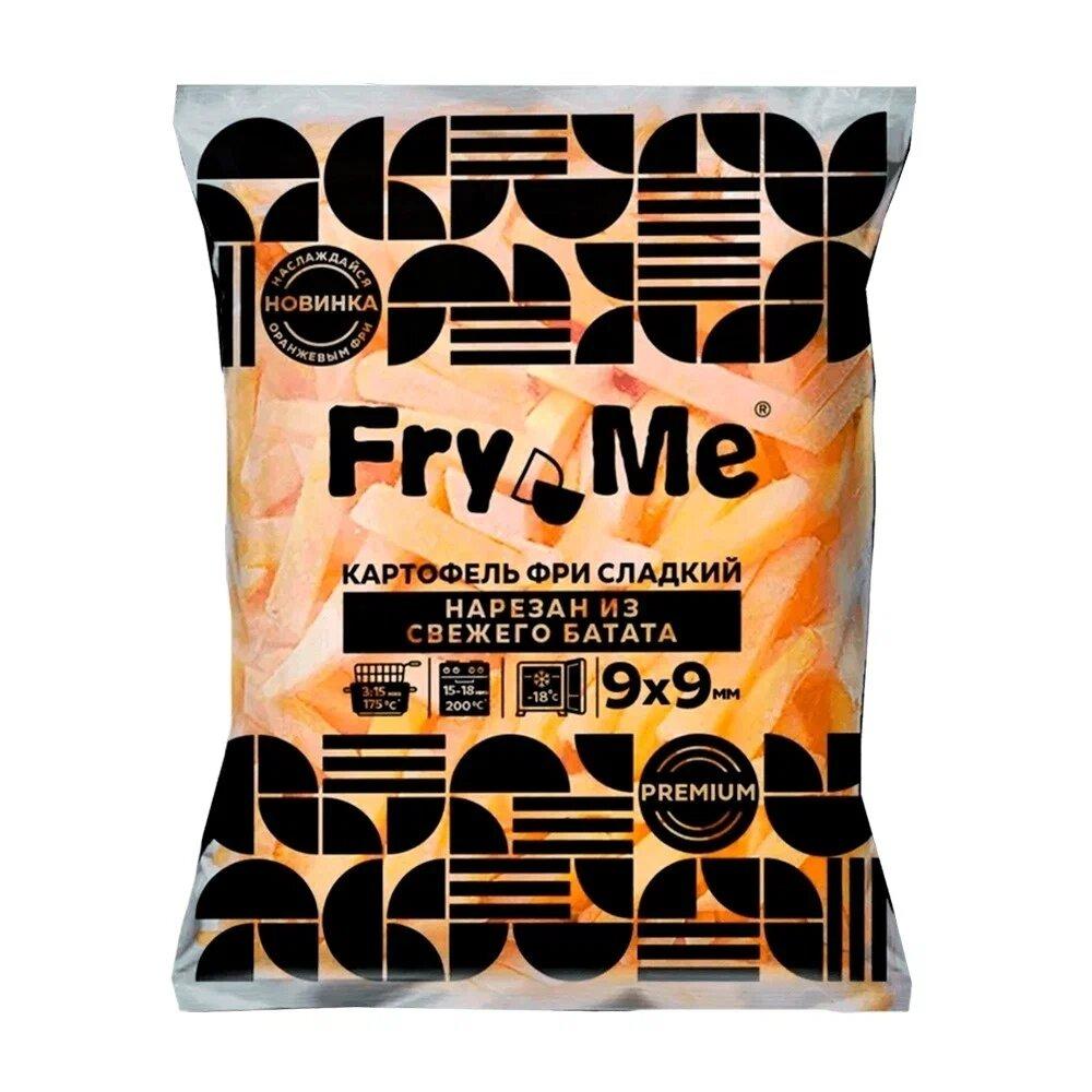Картофель фри Ви фрай Fry Me Premium Батат Сладкий 9мм 2,5 кг., флоу-пак