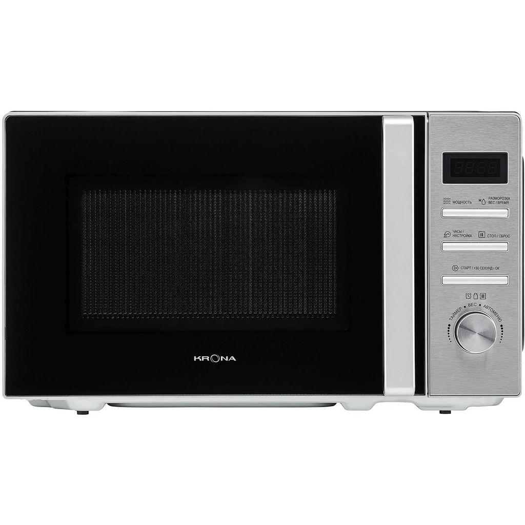 Микроволновая печь Krona Quantum 44 BL/IX, 800Вт, 20л, черный/нержавеющая сталь