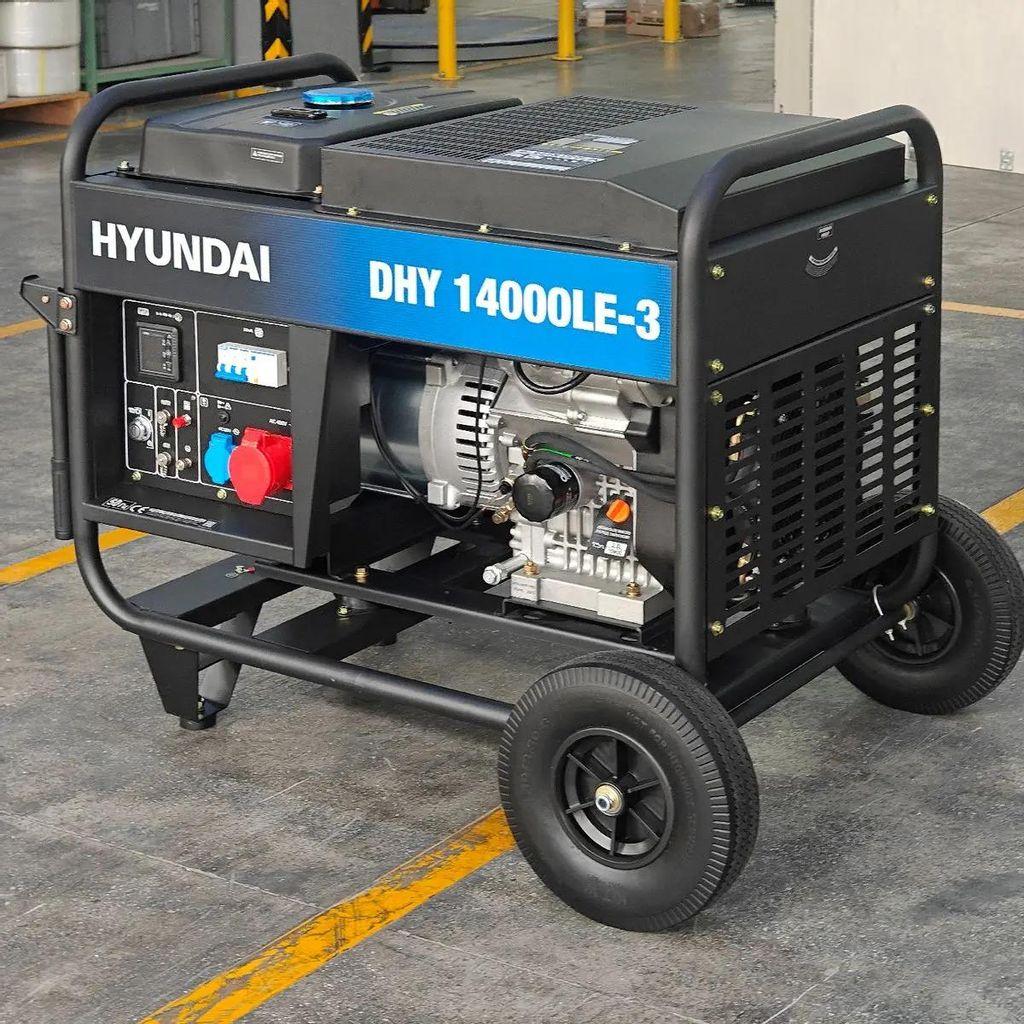 Дизельный генератор Hyundai DHY 14000LE-3, 380/220 В, 11кВт, на колёсах с АКБ