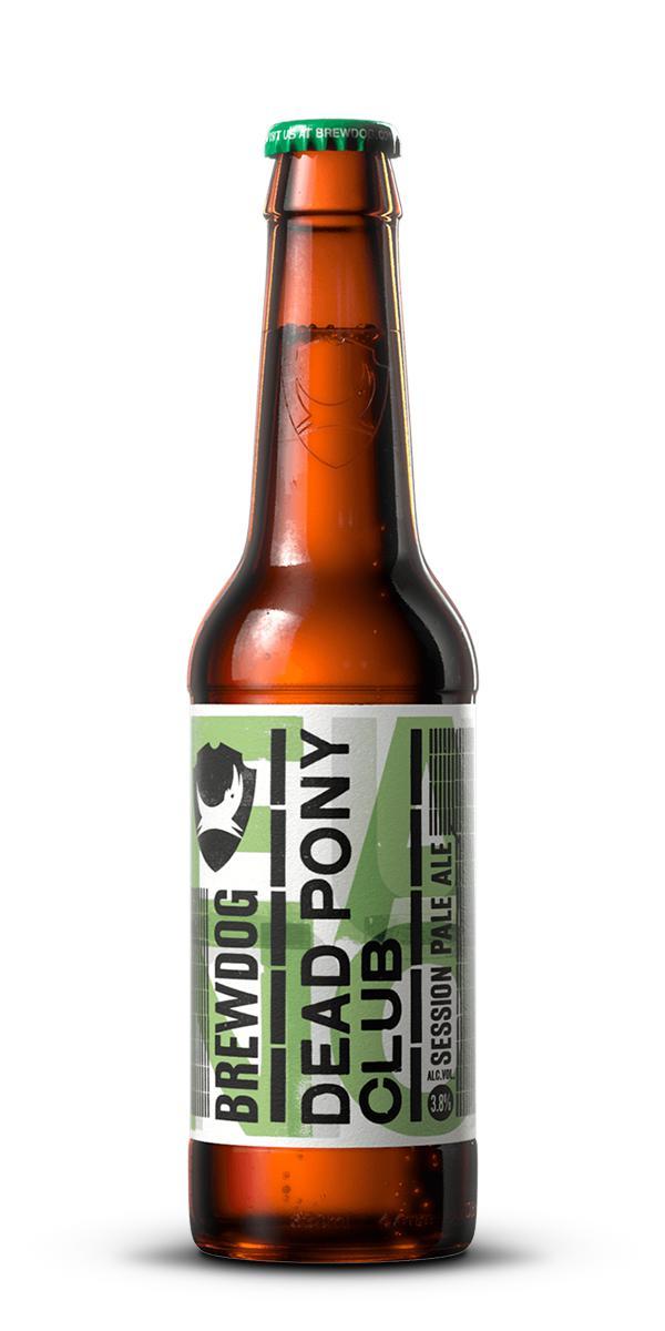 Пиво Brewdog Dead Pony club светлое фильтрованное непастеризованное 3,8% 330 мл., стекло