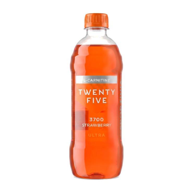Напиток спортивный Sportinia Twenty Five L-Carnitine Ultra 3700 mg Sugar Free клубника 500 мл., ПЭТ