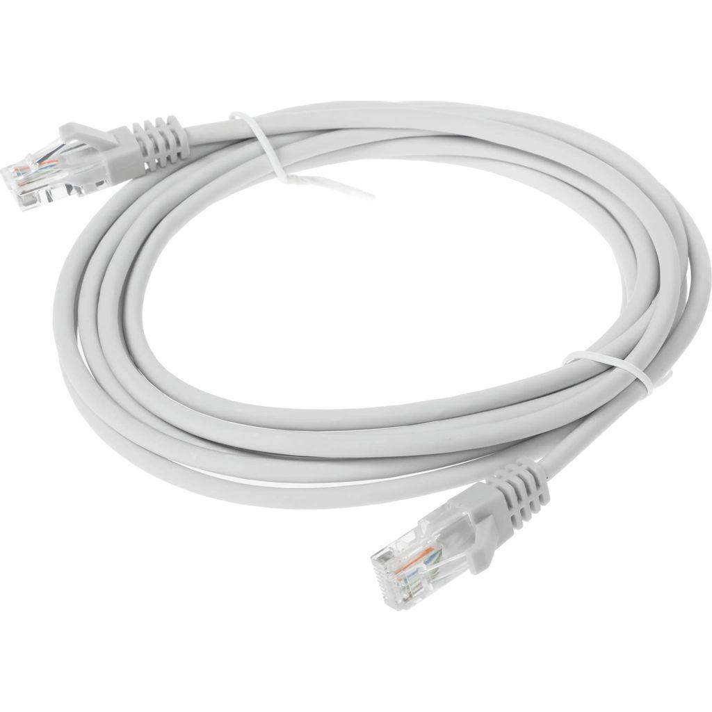 Патч-корд SUPRLAN 10-0144, вилка RJ-45, вилка RJ-45, кат.5E, LSZH, 3м, серый