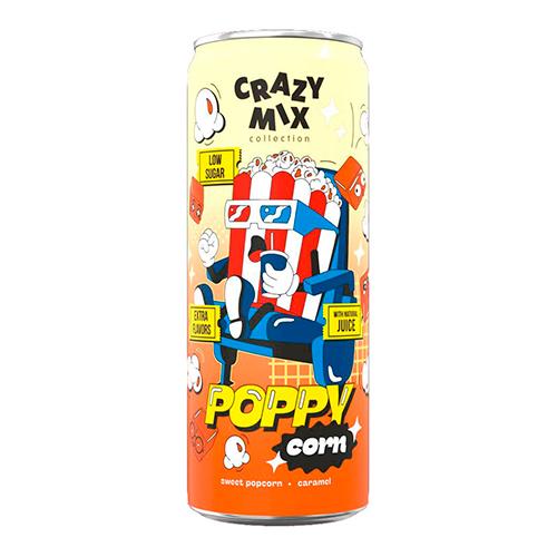 Напиток газированный Crazy Mix poppy corn 330 мл., ж/б