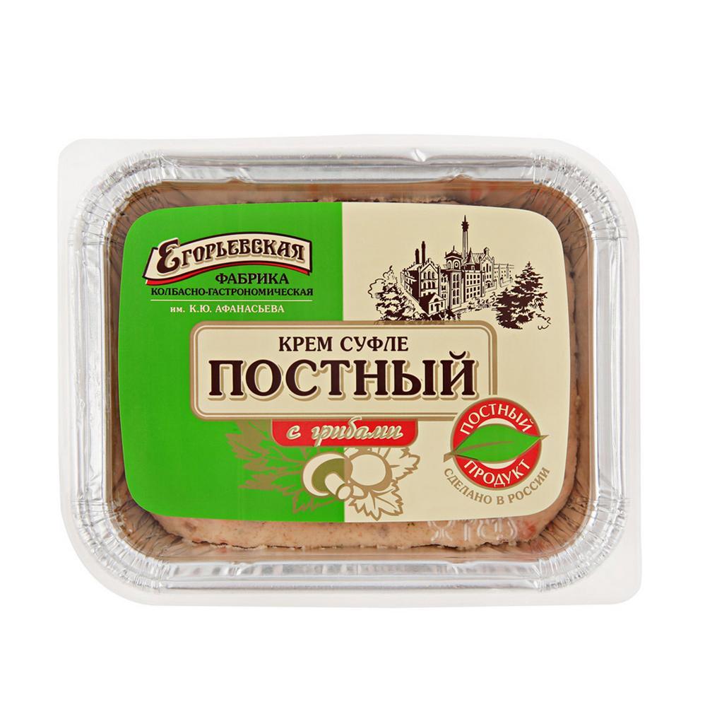 Крем-суфле постный Егорьевская КГФ с грибами запеченный 180 гр., ламистер