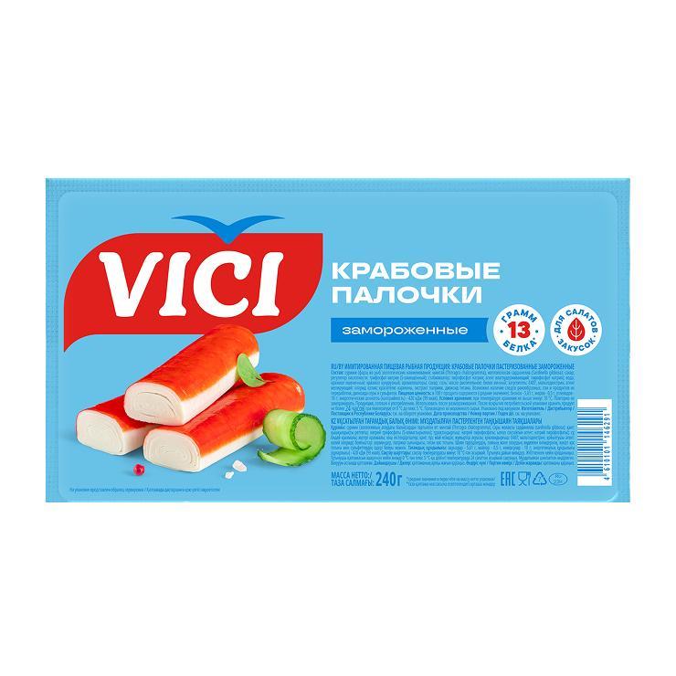 Крабовые палочки Vici замороженные 240 гр., в/у