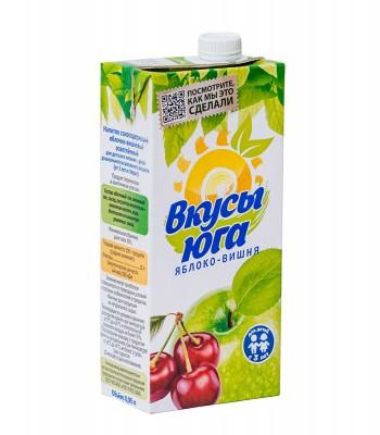 Напиток сокосодержащий Вкусы Юга яблоко-вишня осветленый для питания детей с 3-х лет, 950 мл., картон