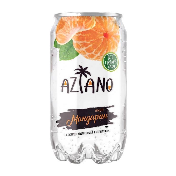 Напиток газированный Aziano mandarin Китай 350 мл., ПЭТ
