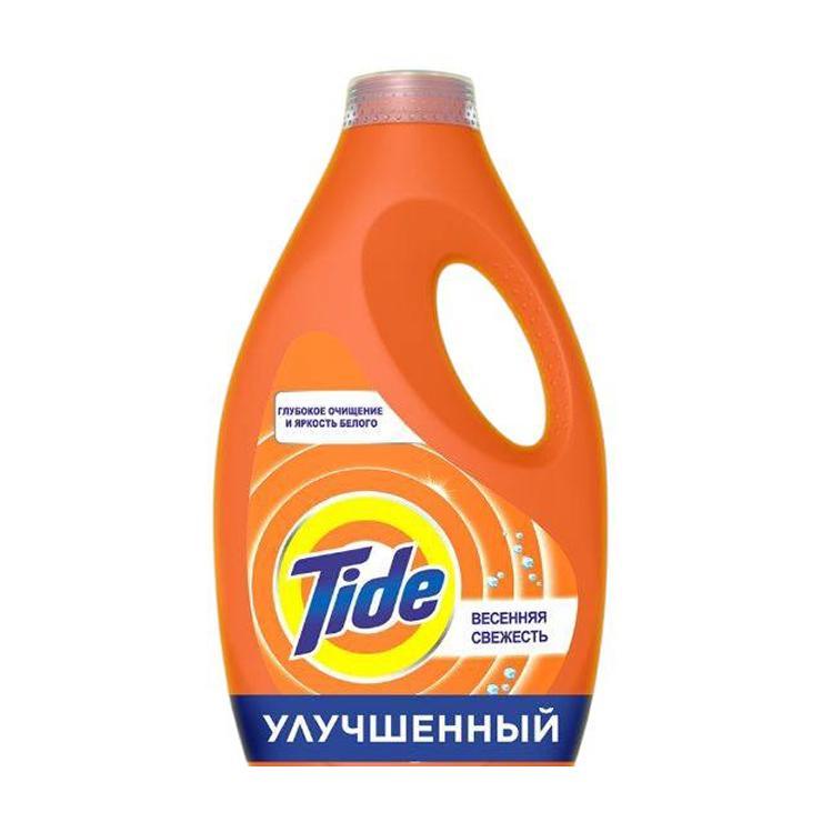 Гель для стирки белья Tide весенняя свежесть 27 стирок 1,75 л., ПЭТ