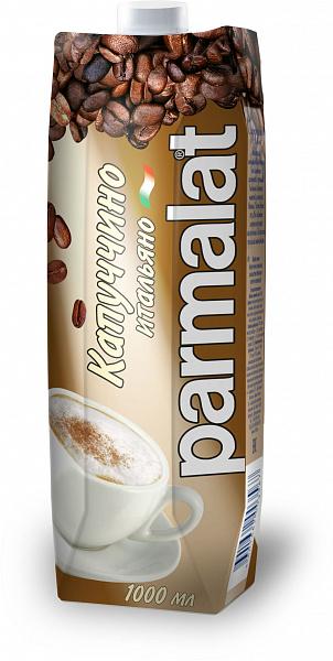 Коктейль молочный Parmalat капучино 1,5%, 1 л., тетра-пак