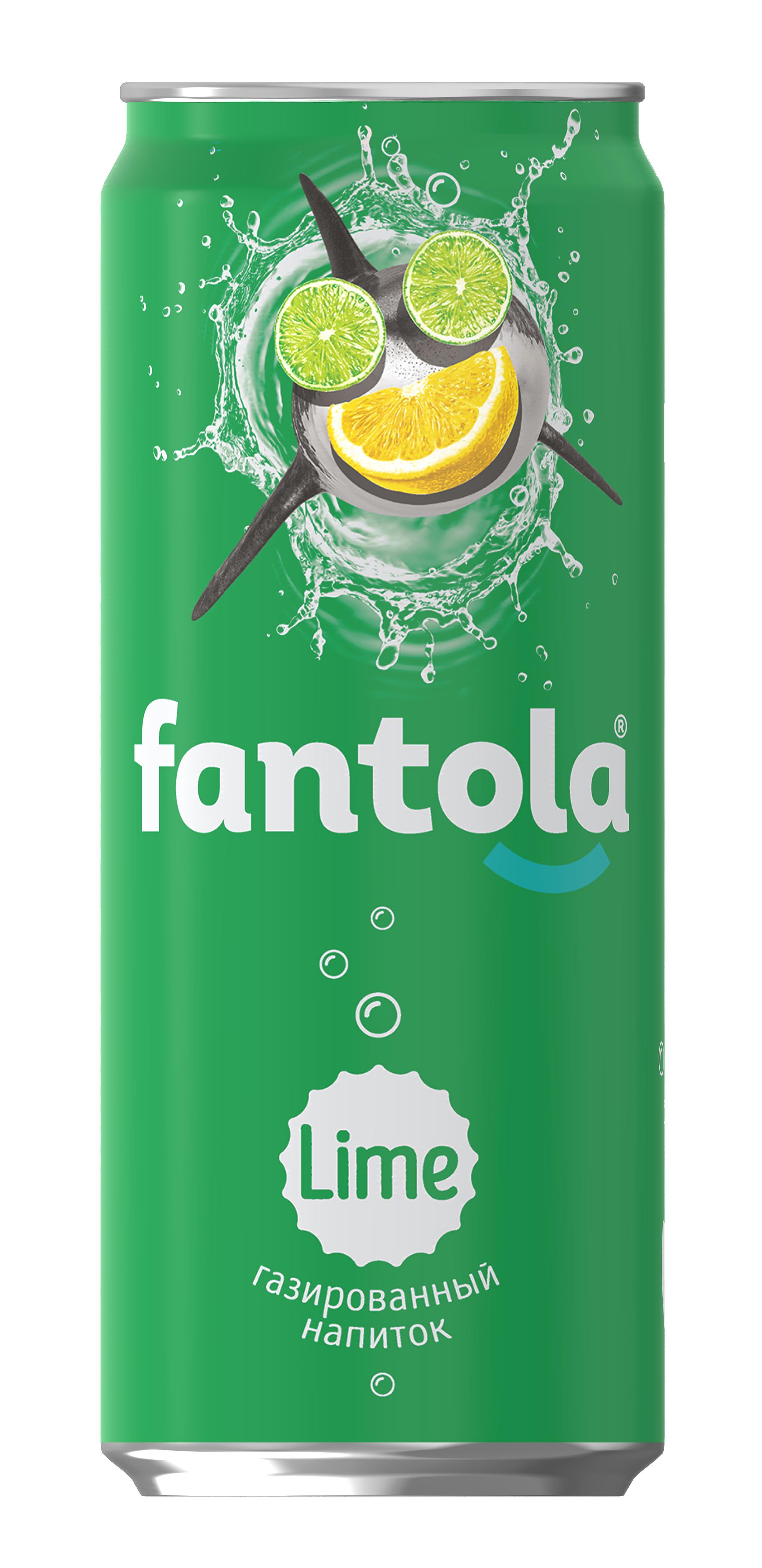 Напиток газированный Fantola лайм 330 мл., ж/б