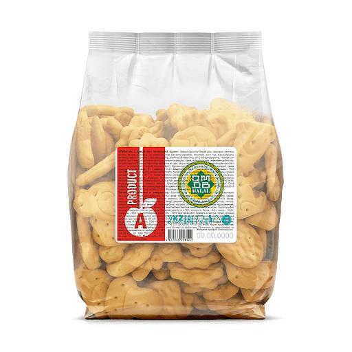 Печенье Алматинский продукт Ребятам о зверятах 300 гр., флоу-пак
