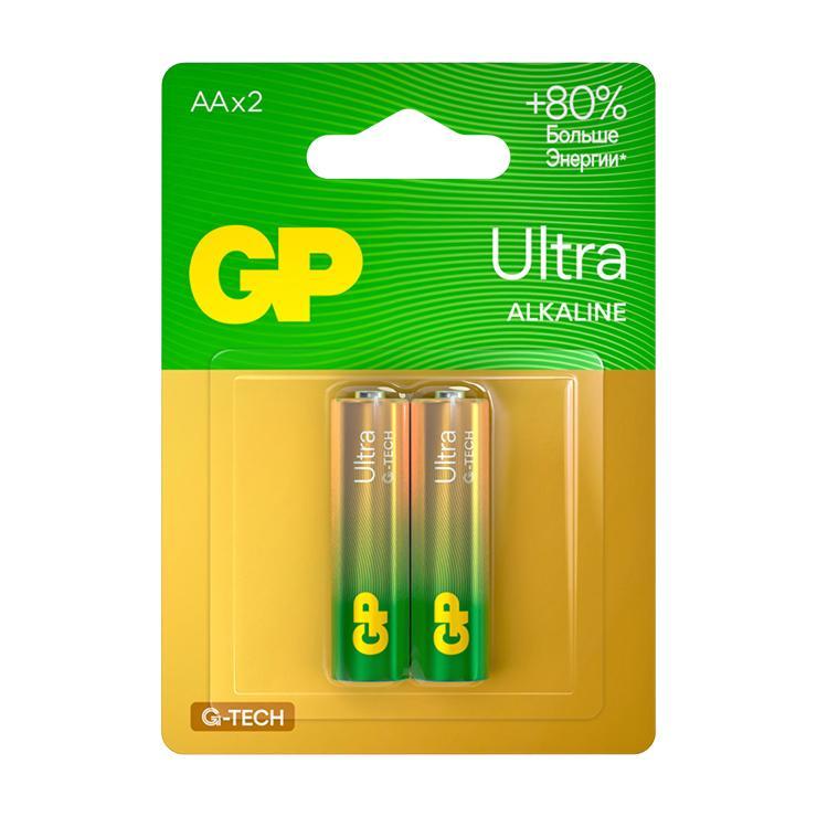 Батарейки GP Ultra Alkaline AA LR6 2 шт., блистер
