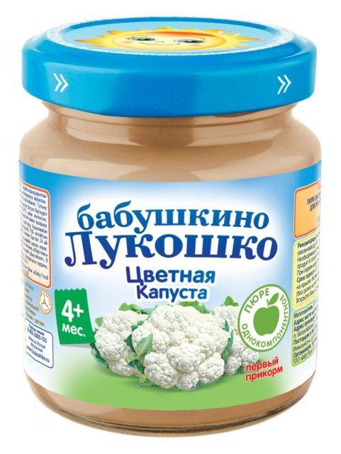 Пюре Бабушкино Лукошко цветная капуста с 4 месяцев