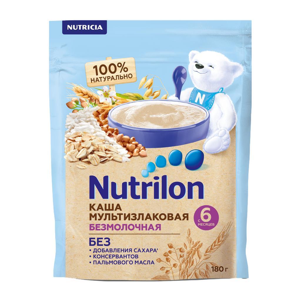 Каша Nutrilon безмолочная мультизлаковая с 6 мес. 180 гр., дой-пак