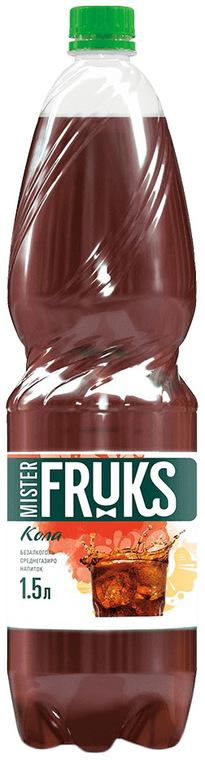 Напиток газированный Mister Fruks кола 1,5 л., ПЭТ