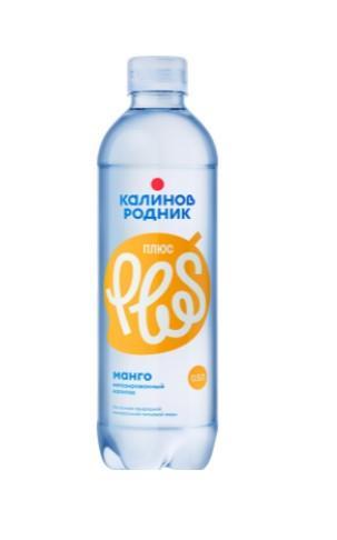 Вода негазированная Калинов Родник Плюс манго 500 мл., ПЭТ