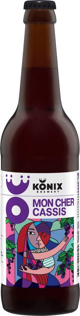 Пиво Konix Mon Cher Cassis 4.5% 500 мл., стекло