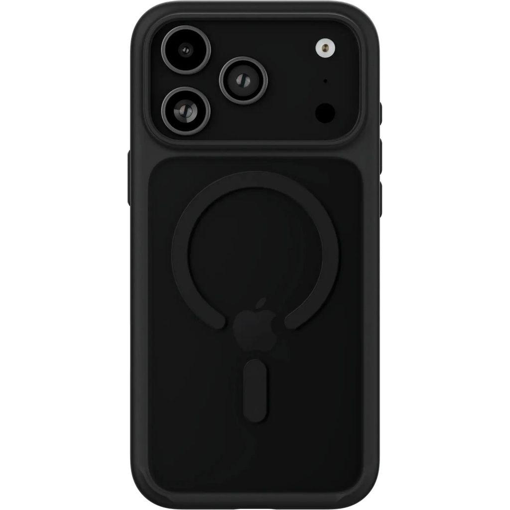 Чехол (клип-кейс) UBEAR Shade Case, для Apple iPhone 17 Pro Max, противоударный, черный/прозрачный [cs595bl69psh-i25m]
