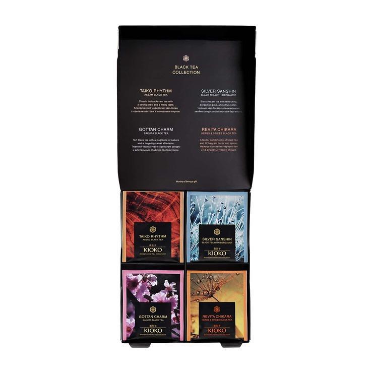 Набор Kioko Limited SPECIAL TEA collection rоллекция черного чая в пакетиках 4вида по 5 пакетиков 32,5 гр., картон