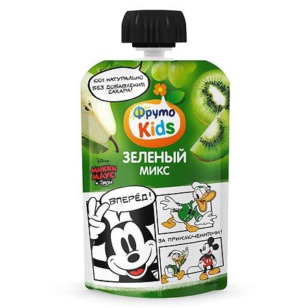 Пюре яблоко-груша- виноград-киви ФрутоKids, 90 гр., дой-пак с дозатором