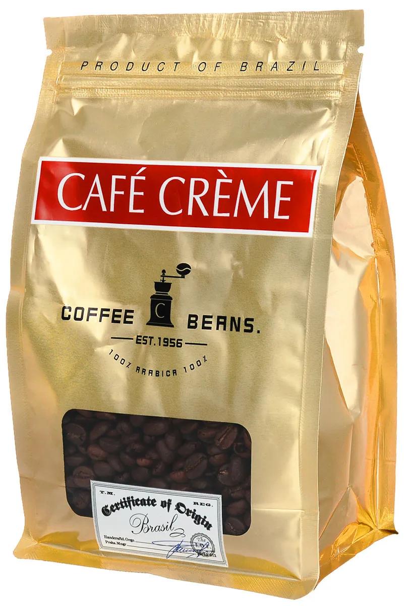 Кофе Cafe Creme Brazil в зернах, 250 гр., дой-пак