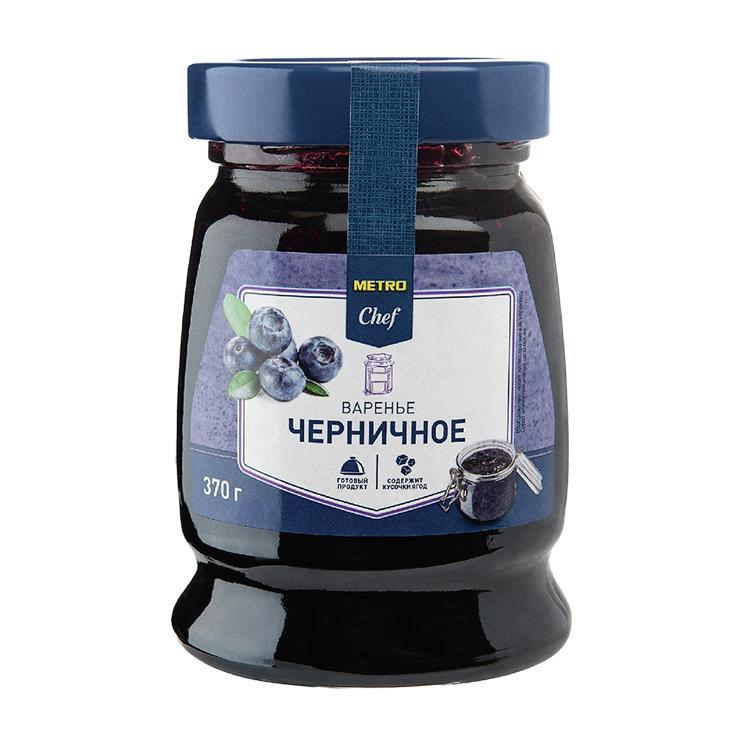 Варенье METRO Chef домашнее десертное черника 370 гр., стекло