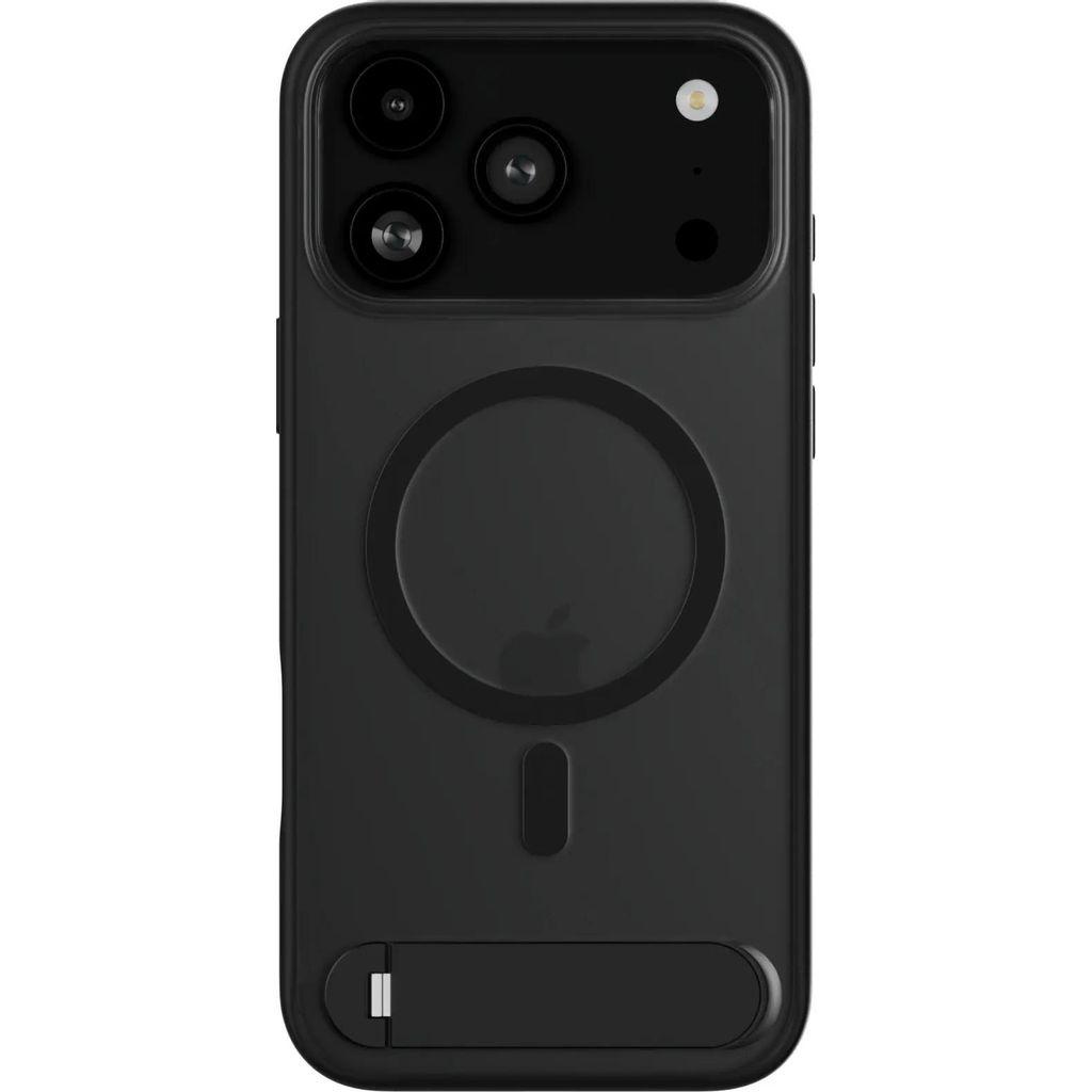 Чехол (клип-кейс) UBEAR Stand 360 Mag Case, для Apple iPhone 17 Pro Max, черный/прозрачный [cs587bl69pst-i25m]