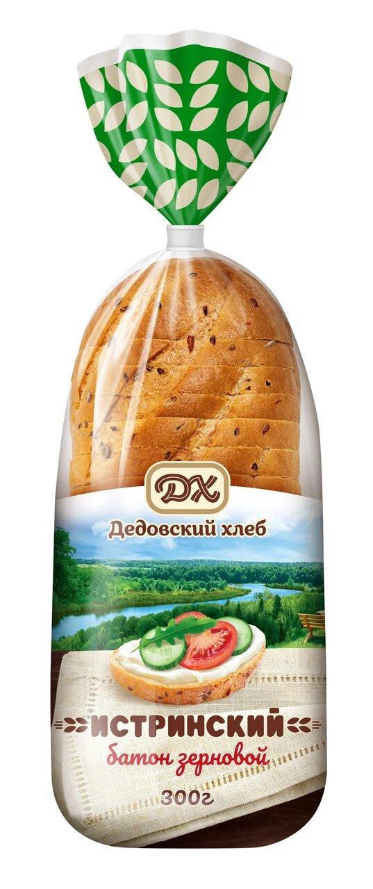 Батон Истринский зерновой нарезка, 300 гр., флоу-пак