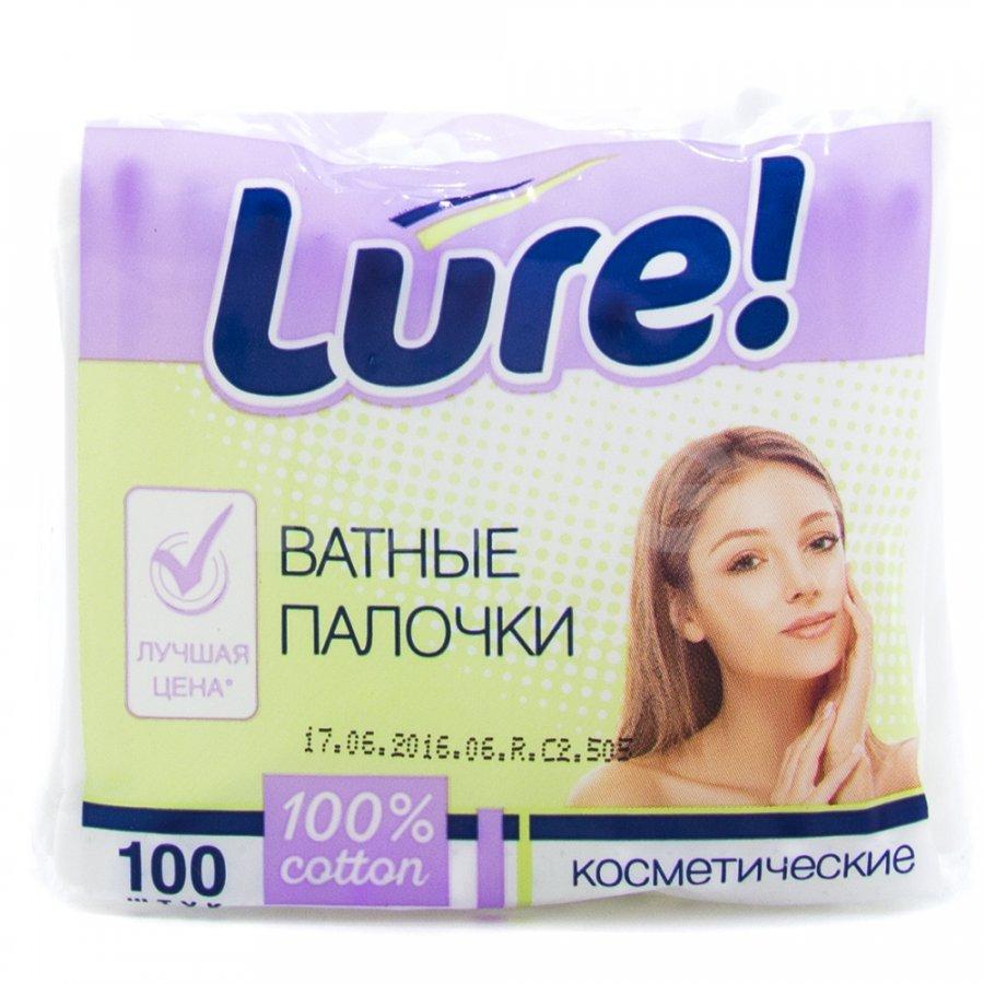 Палочки ватные 200шт Lure, флоу-пак