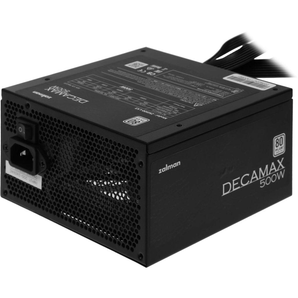 Блок питания Zalman ZM500-LX3, 500Вт, 80 PLUS WHITE, 120мм, черный, retail