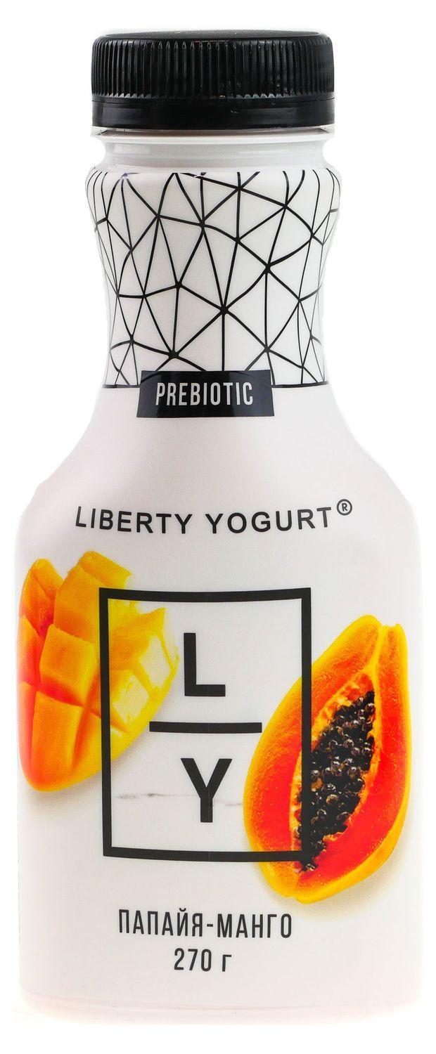 Йогурт Liberty с папайей и манго 1,5% 270 гр., ПЭТ